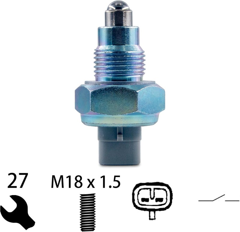 Sheisor Reverse Light Switch Sensor, Backup Lamp Switch Sensor Compatible with Toyota 00-06 Tundra, 95-18 Tacoma, 88-22 Corolla, 89-01 4Runner, 96-05 RAV4, 89-11 Camry (for Manual Transmission) - Image 2